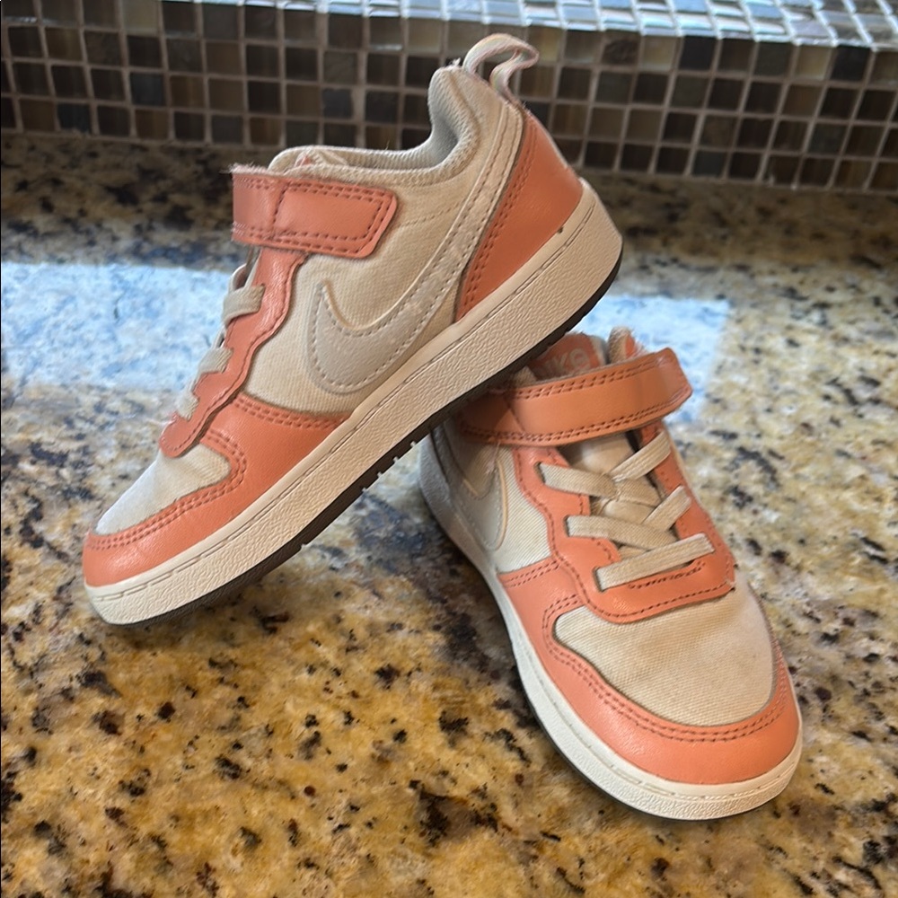 Nike Orange and Cream Retro Sneakers